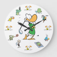 Ding Duck Golf Character Clock