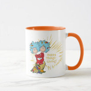 Ding Eins Ding Zwei Frohes Things-Gebend! Tasse