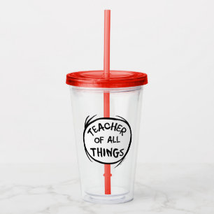 Ding Eins Ding Zwei - Lehrer aller Dinge Acryltrinkbecher