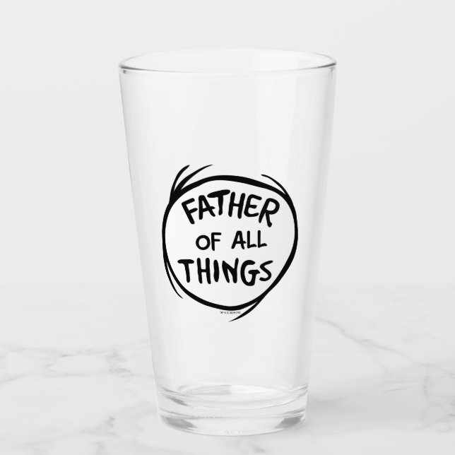 Ding Eins Ding Zwei - Vater aller Dinge Glas (Vorderseite)