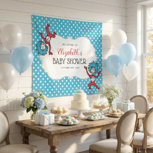 Ding Eins Ding Zwei Zwillinge Babyparty Wandteppich