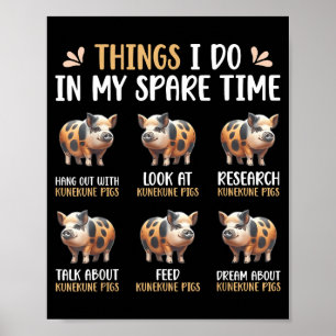 Ding Freizeit Kunekune-Schweinefarm Poster