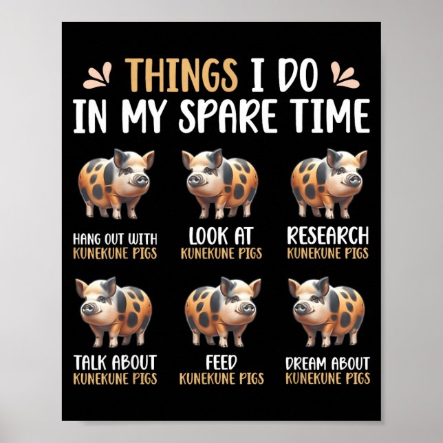 Ding Freizeit Kunekune-Schweinefarm Poster (Vorne)