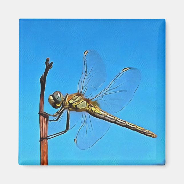 Ding on it Artistic Dragonfly Magnet (Vorne)