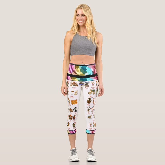 Dingaling Bros Circus acts Capri Leggings (Vorderseite)
