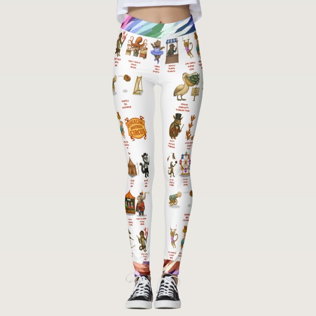 Dingaling Bros Circus acts Leggings (Vorderseite)
