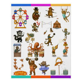 Dingaling Bros Circus acts Poster