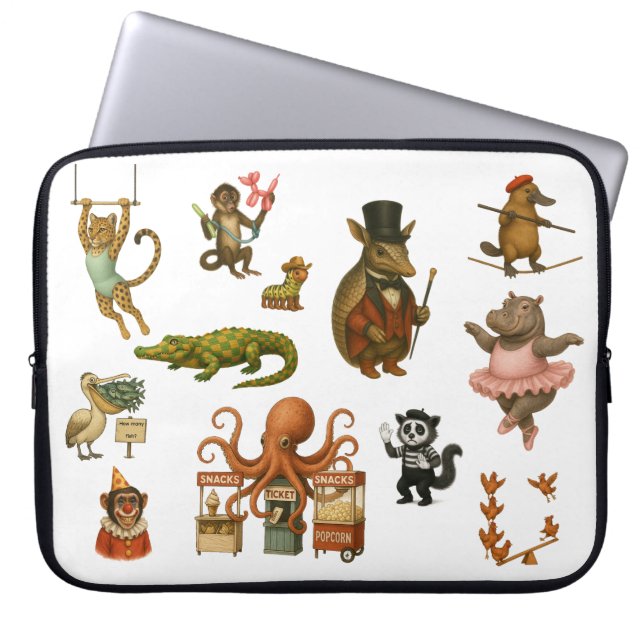 Dingaling Bros Circus Darbietungen Laptopschutzhülle (Vorderseite)