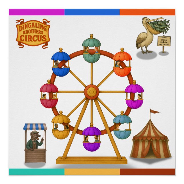 Dingaling Bros Ferris Wheel Poster (Vorderseite)