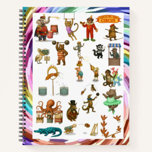 Dingaling Bros Zirkusauftritte Notizbuch