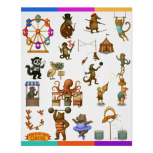 Dingaling Bros Zirkusauftritte Poster