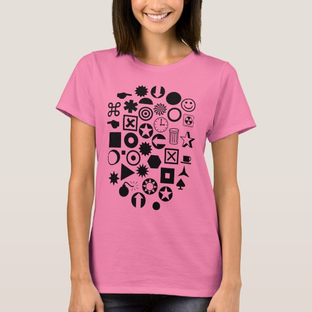 Dingbat Abstrakt T-Shirt (Vorderseite)