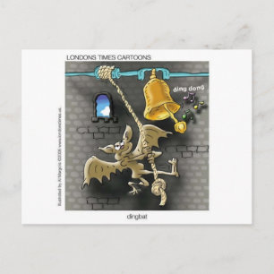 Dingbat Funny Cartoon gibt T-Shirts & Sammlerstück Postkarte