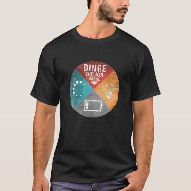 "Dinge, die ich hasse" | PC Geek Coding Nerd Funny T-Shirt (Vorderseite)