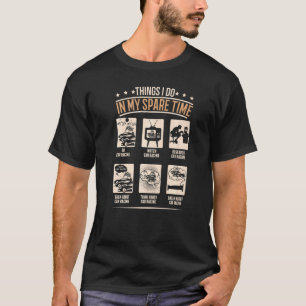 Dinge, die ich in meiner Freizeit Auto Race Racing T-Shirt