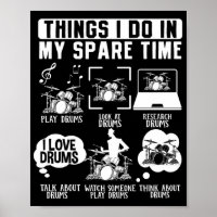 Dinge, die ich in meiner Freizeit Drummer Musiker 
