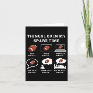 Dinge, die ich in meiner Freizeit Fußball Lover Fu Karte