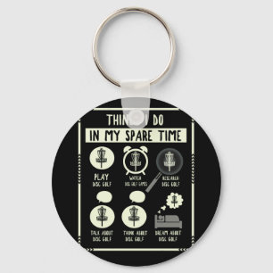 Dinge, die ich in meiner Freizeit Golf Zubehör tun Schlüsselanhänger