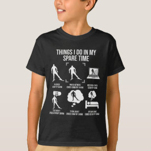 Dinge, die ich in meiner Freizeit mache Langlauf T-Shirt
