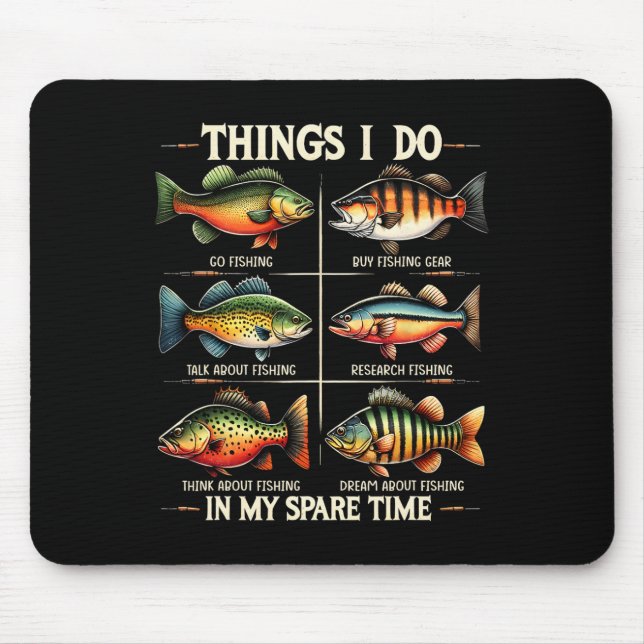 Dinge, die ich in meiner Freizeit mache Lustig Ang Mousepad (Vorne)