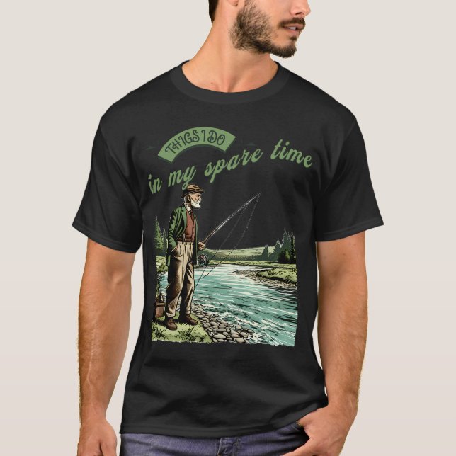 Dinge, die ich in meiner Freizeit mache Lustiger A T-Shirt (Vorderseite)
