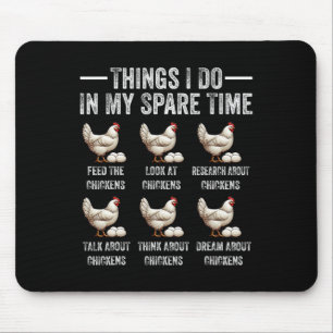 Dinge, die ich in meiner Freizeit mache Lustiger B Mousepad