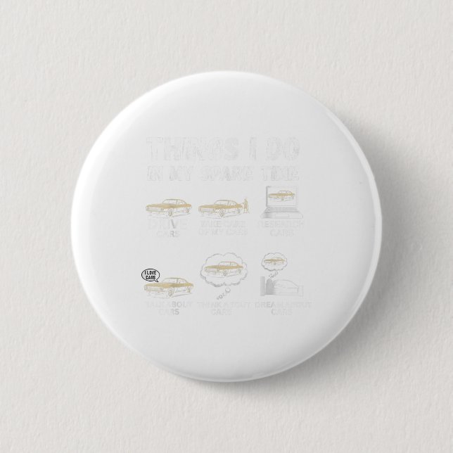 Dinge, die ich in meiner Freizeit mache, lustiger  Button (Vorderseite)