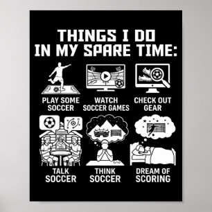Dinge, die ich in meiner Freizeit mache Lustiger F Poster