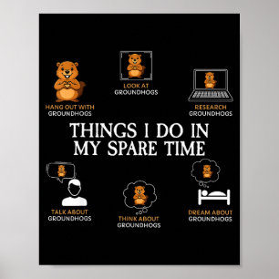 Dinge, die ich in meiner Freizeit mache Lustiger G Poster