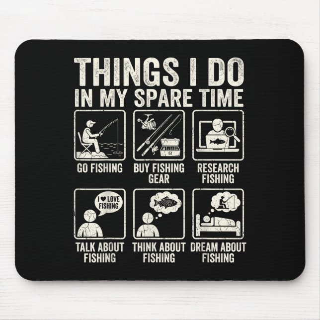 Dinge, die ich in meiner Freizeit mache, lustiger  Mousepad (Vorne)