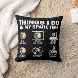 Dinge, die ich in meiner Freizeit machen Volleybal Kissen