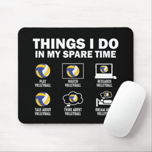 Dinge, die ich in meiner Freizeit machen Volleybal Mousepad