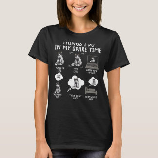 Dinge, die ich in meiner Freizeit Shirt Katzen lus