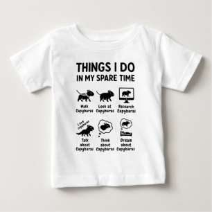 Dinge, die ich in meiner Freizeit tue Capybara Lus Baby T-shirt