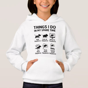 Dinge, die ich in meiner Freizeit tue Capybara Lus Hoodie