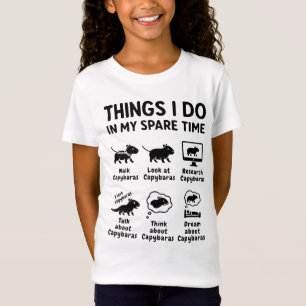 Dinge, die ich in meiner Freizeit tue Capybara Lus T-Shirt