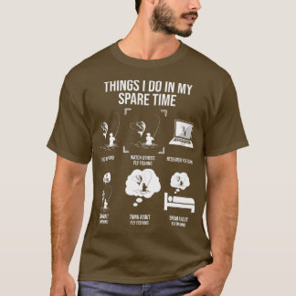 Dinge, die ich in meiner Freizeit tue Funny Fly Fi T-Shirt