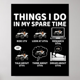 Dinge, die ich in meiner Freizeit tue Funny Sxs Se Poster