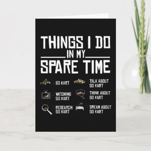 Dinge, die ich in meiner Freizeit tue, los Kart Karte