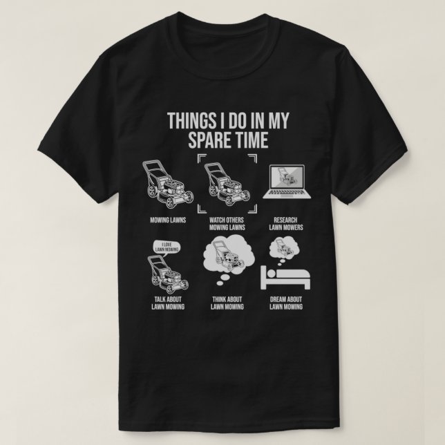 Dinge, die ich in meiner Freizeit tue, lustige Ras T-Shirt (Design vorne)
