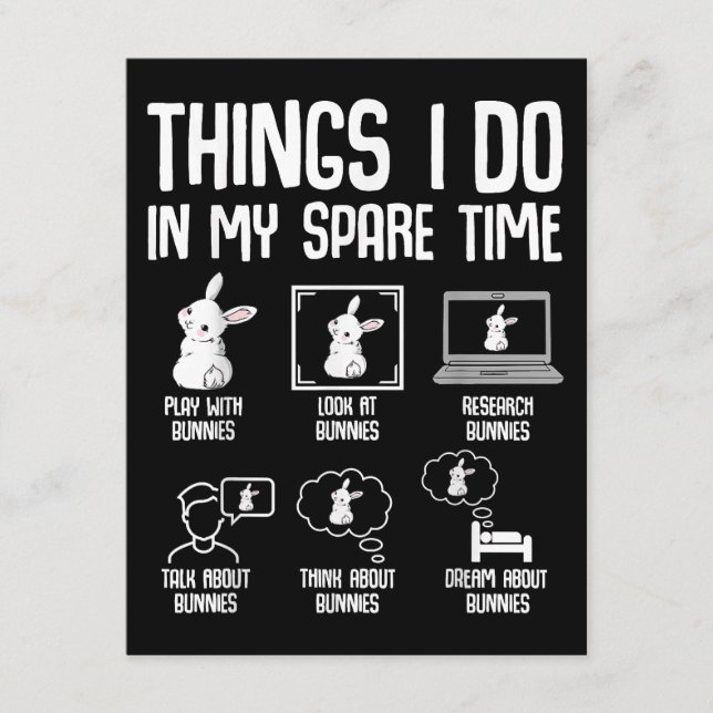 Dinge, die ich in meiner Freizeit tue, sonniges Ka Begleitkarte (Vorderseite)