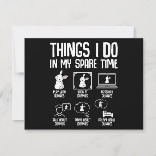 Dinge, die ich in meiner Freizeit tue, sonniges Ka Feiertagskarte