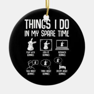 Dinge, die ich in meiner Freizeit tue, sonniges Ka Keramik Ornament