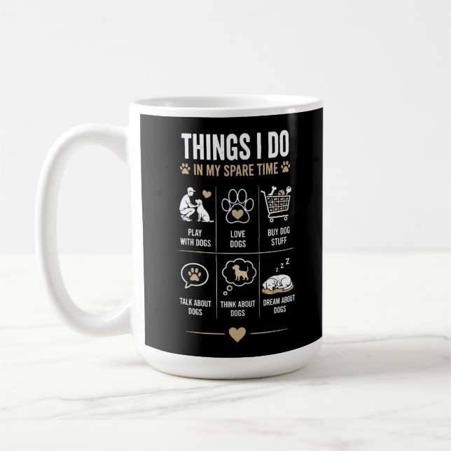 Dinge, die ich in meiner Freizeit tue, spreche, de Kaffeetasse (Links)