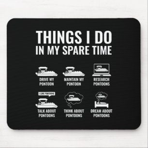 Dinge, die ich in meiner Freizeit tun lustige Pont Mousepad