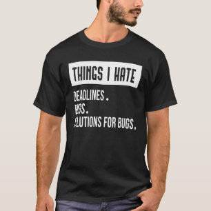 Dinge, die ich mag Programmier Outfit Spaß T-Shirt
