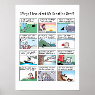 Dinge, die ich über die Sonnenscheinküste, BC, Lie Poster