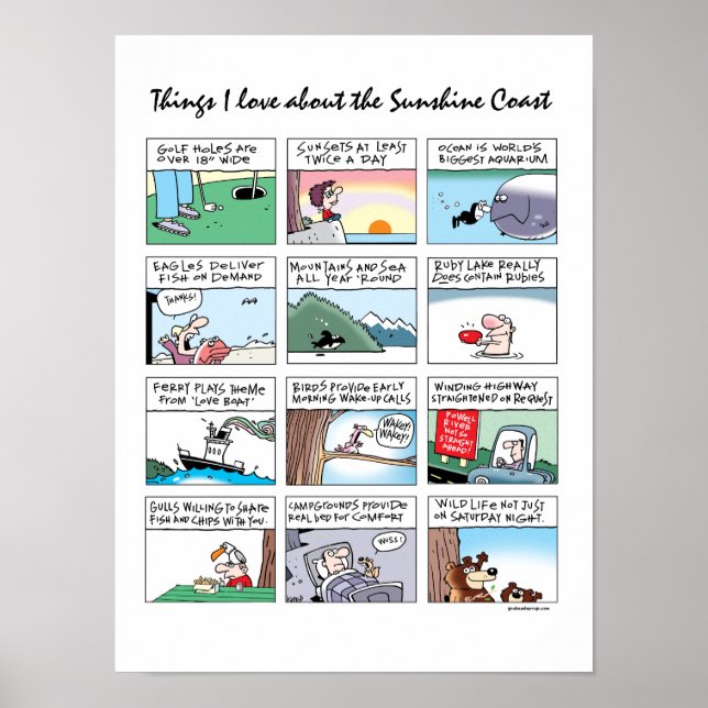 Dinge, die ich über die Sonnenscheinküste, BC, Lie Poster (Vorne)