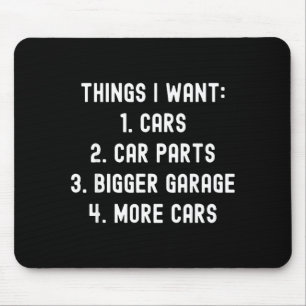 Dinge, die ich will Autoteile Lustiger Autotyp Mec Mousepad
