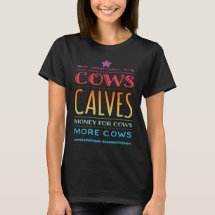 Dinge, die ich Woll Kühe Kälber Geld für Kühe mehr T-Shirt